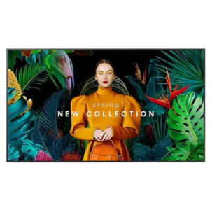 Samsung Crystal Signage QMC, 85" 4K UHD VA Display, 75Hz Refresh Rate, 10ms Response Time, Black