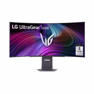 LG 45" 45GX90SA UltraGear™ OLED Curved Gaming Monitor, WQHD Resolution, 240Hz Refresh Rate, 0.03ms Response Time, G-Sync Compatible, WebOS, Black