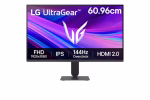 LG 24" 24G411A UltraGear™ G4 FHD Gaming Monitor, IPS Panel, 144Hz Refresh Rate (overclock), NVIDIA G-SYNC® Compatible, Black