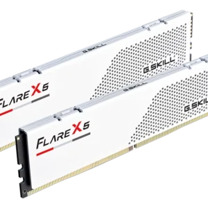 G.Skill Flare X5 64GB (32GB x2) DDR5 Desktop RAM, 6000 MT/s Memory Speed, Non-ECC Unbuffered, White