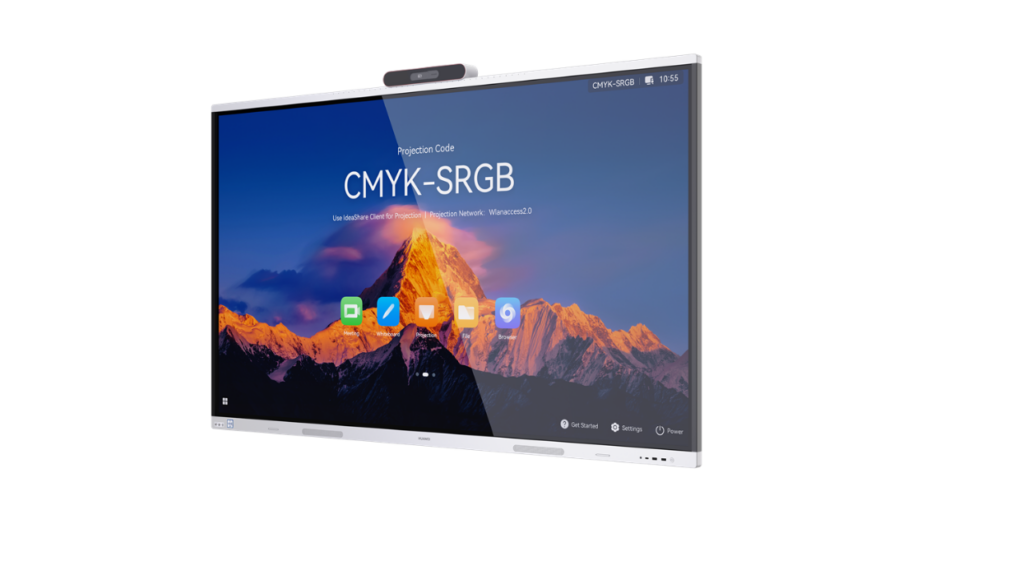 Huawei IdeaHub S3 Interactive Display, 75″ 4K UHD Touch Display, Auto-Framing, Wi-Fi & BT Connectivity, Jade White