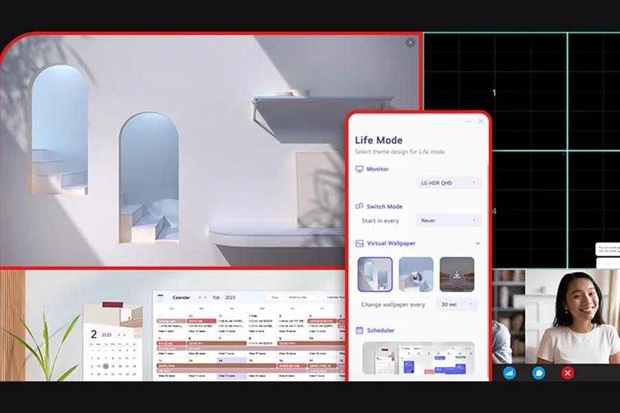 Life Mode Select theme design for Life mode. Monitor LG HDR CHO Switch Mode Start in every Never Vir…