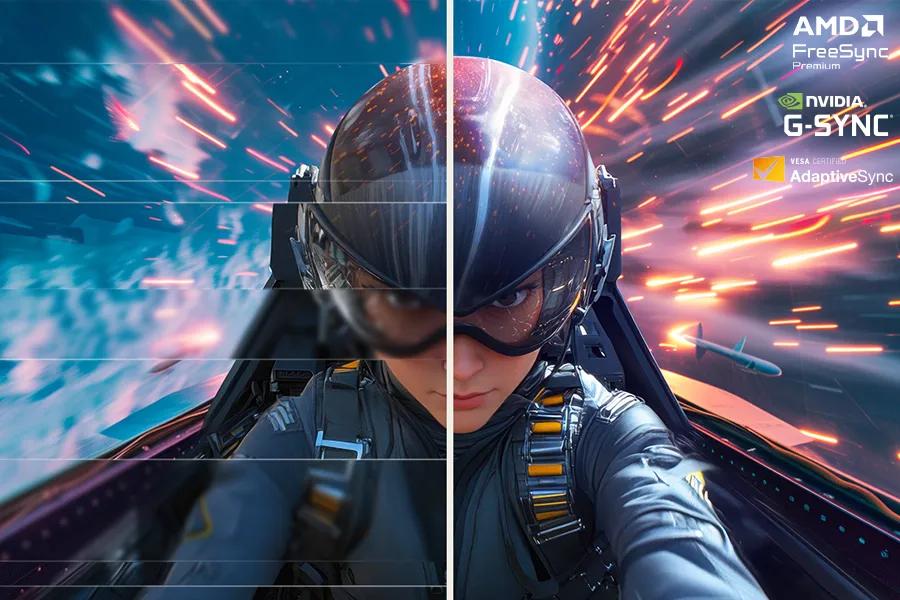 LAGA GID AMD FreeSync Premium NVIDIA G-SYNC VESA CERTIFIED AdaptiveSync