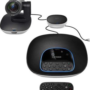 Logitech GROUP video conferencing system for mid to large-sized meeting rooms, Black, 960-001057