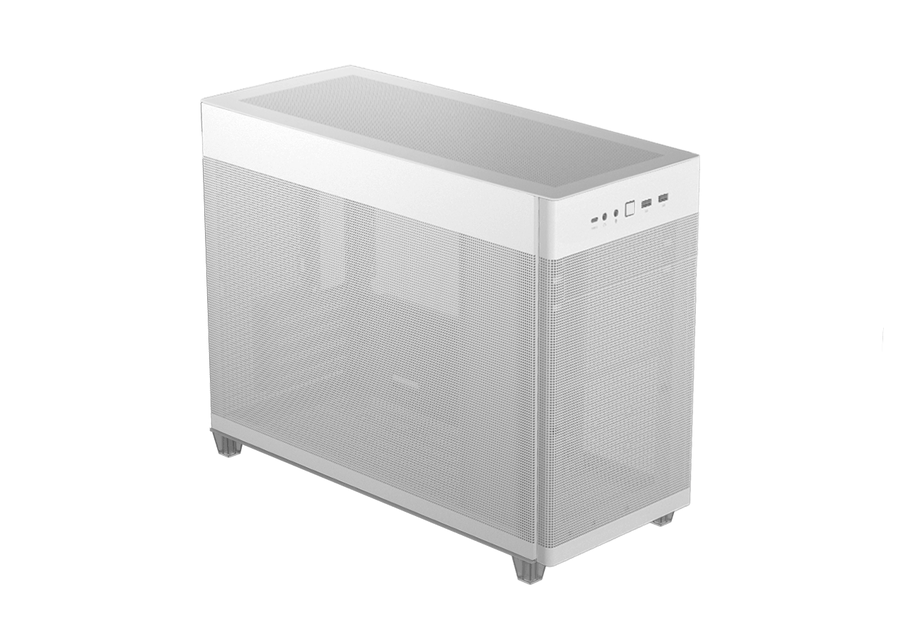 ASUS Prime AP201 with bottom dust filter drawn