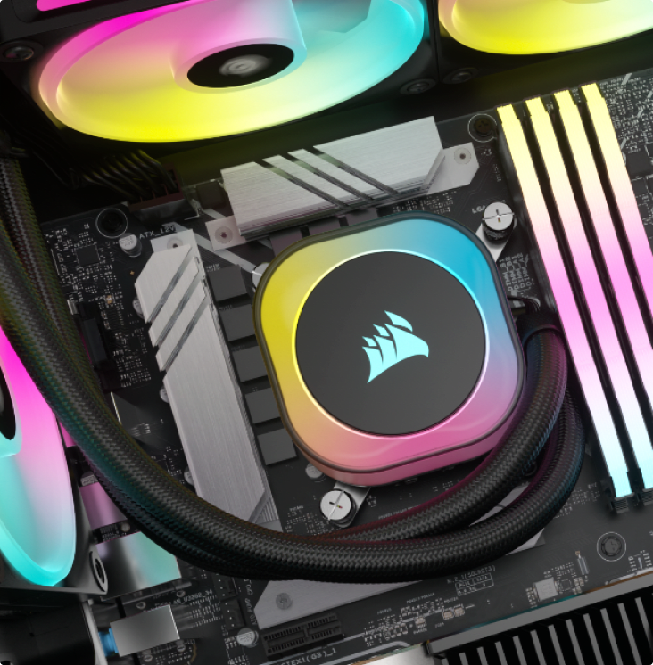 A black PC with black QX RGB fans.