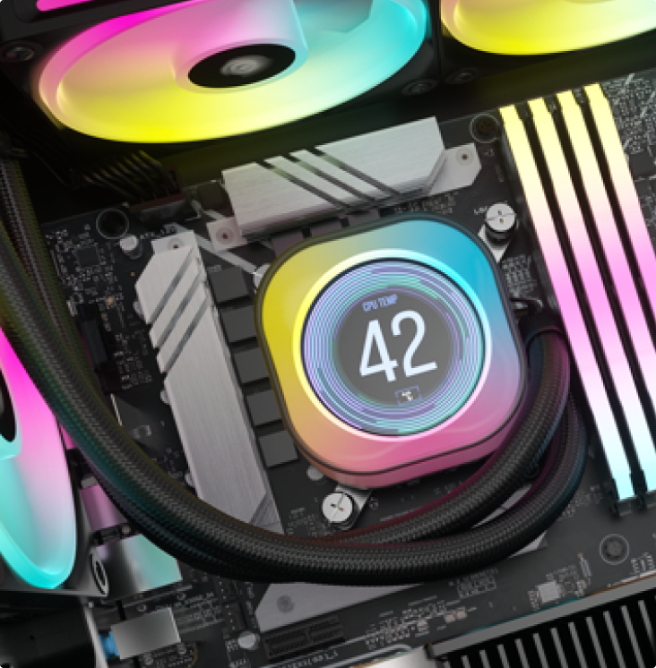 A black PC with black QX RGB fans.