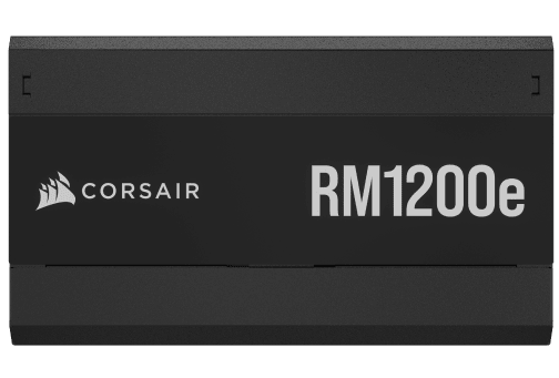 Close up on CORSAIR RMe power supply