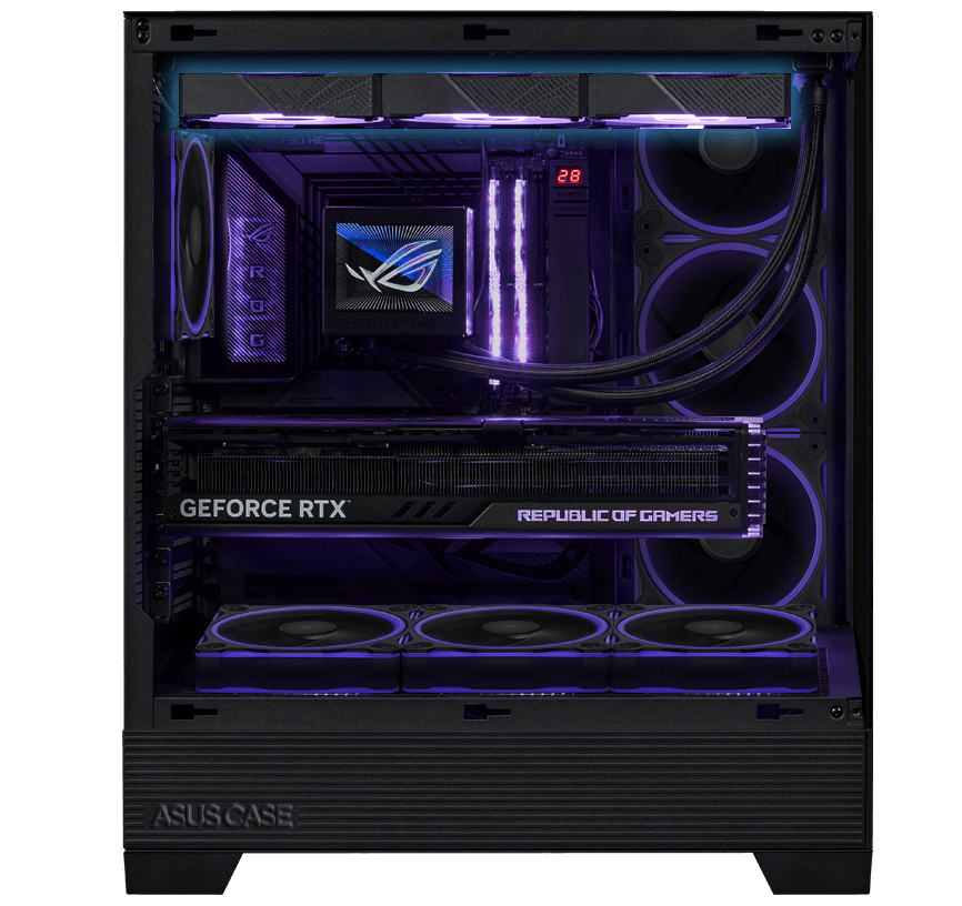 highlight on the ROG 360 mm all-in-one cooler