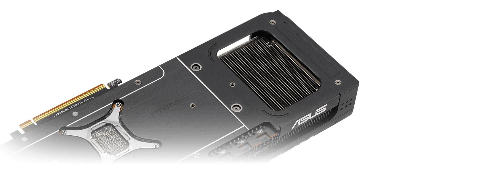 Prime Radeon RX 9070 XT card backplate vent