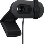 Logitech Brio 105 Full HD 1080p business webcam with auto light balance and integrated privacy shutter, Black, 960-001592 - Image 2