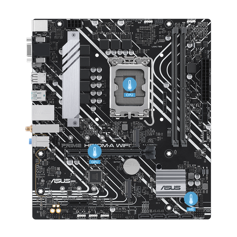 Prime motherboard with multiple temperature sources image