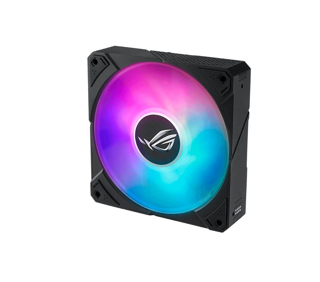 ROG ARGB Fan delivers powerful airflow.