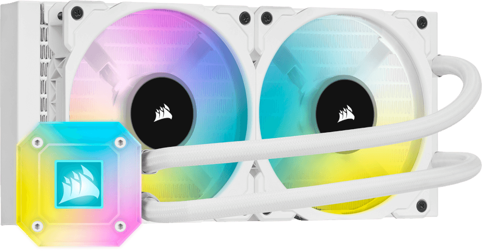 CORSAIR iCUE H100i ELITE CAPELLIX COOLER - CAPELLIX LIT, HIGH-PERFORMANCE RGB PUMP HEAD