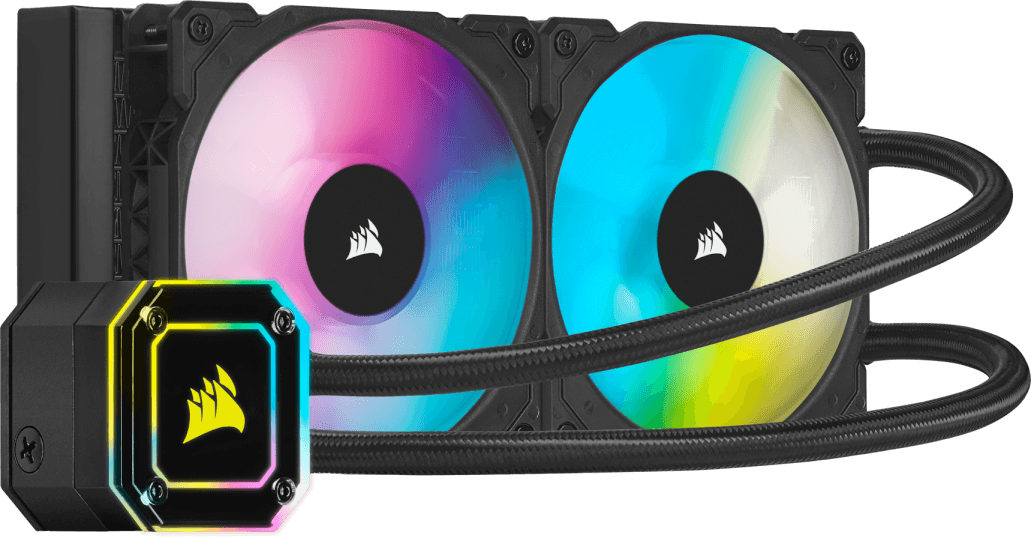 CORSAIR iCUE H100i ELITE CAPELLIX COOLER - CAPELLIX LIT, HIGH-PERFORMANCE RGB PUMP HEAD
