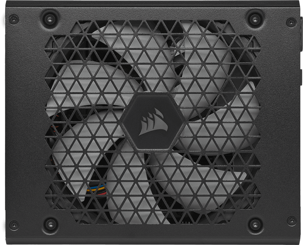 A top view of the fan in the fully modular PSU.