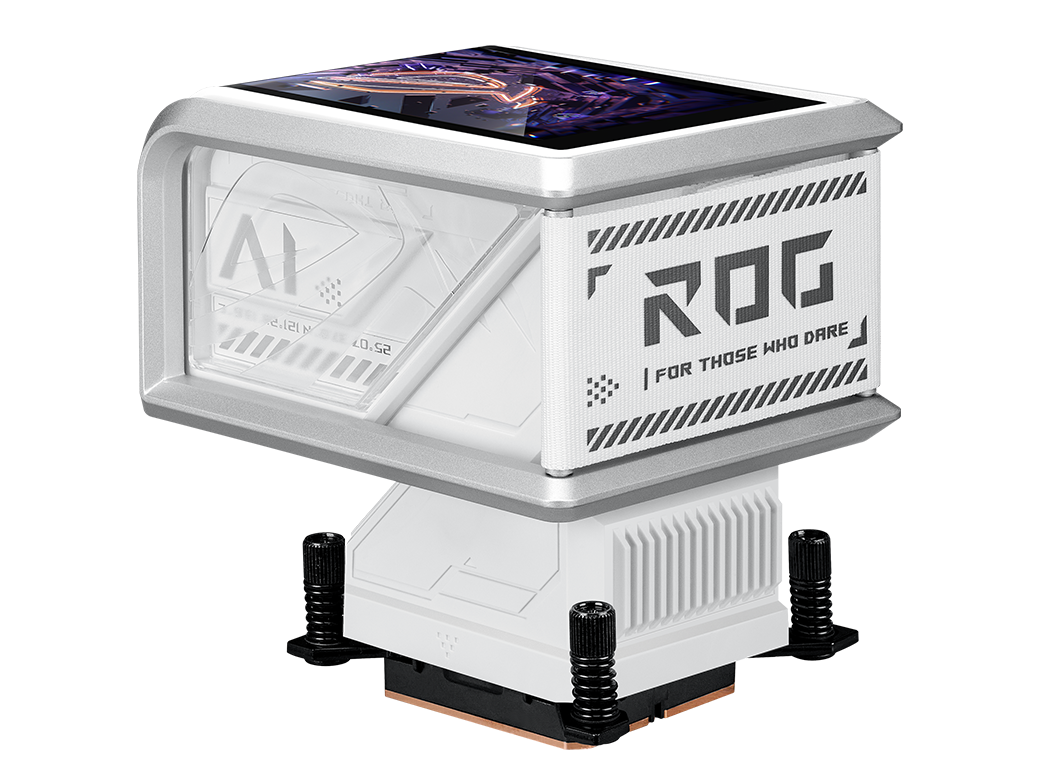 Detailed view of the reinforced metal standoff system, showing precision-threaded bolts and a wide base design that provides a solid foundation for the CPU cooling bracket.