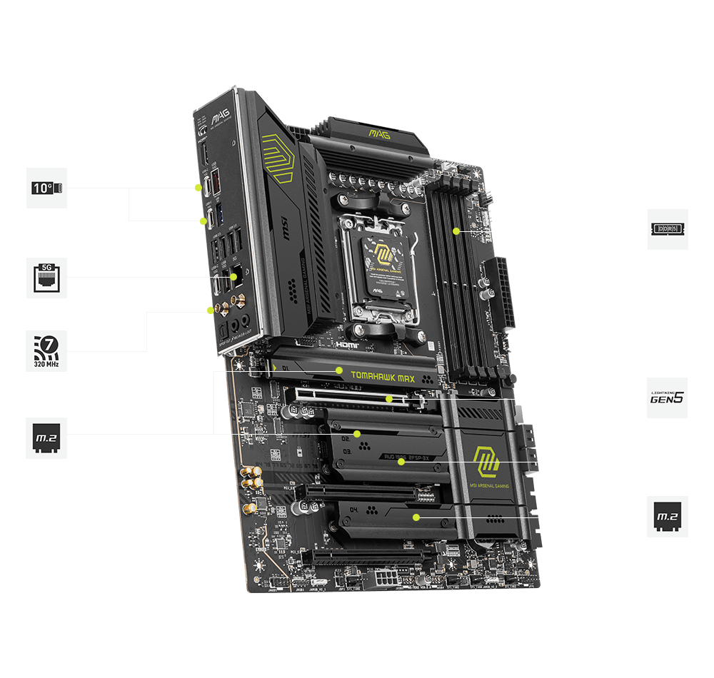 Msi B850 Tomahawk max wifi Connectivity