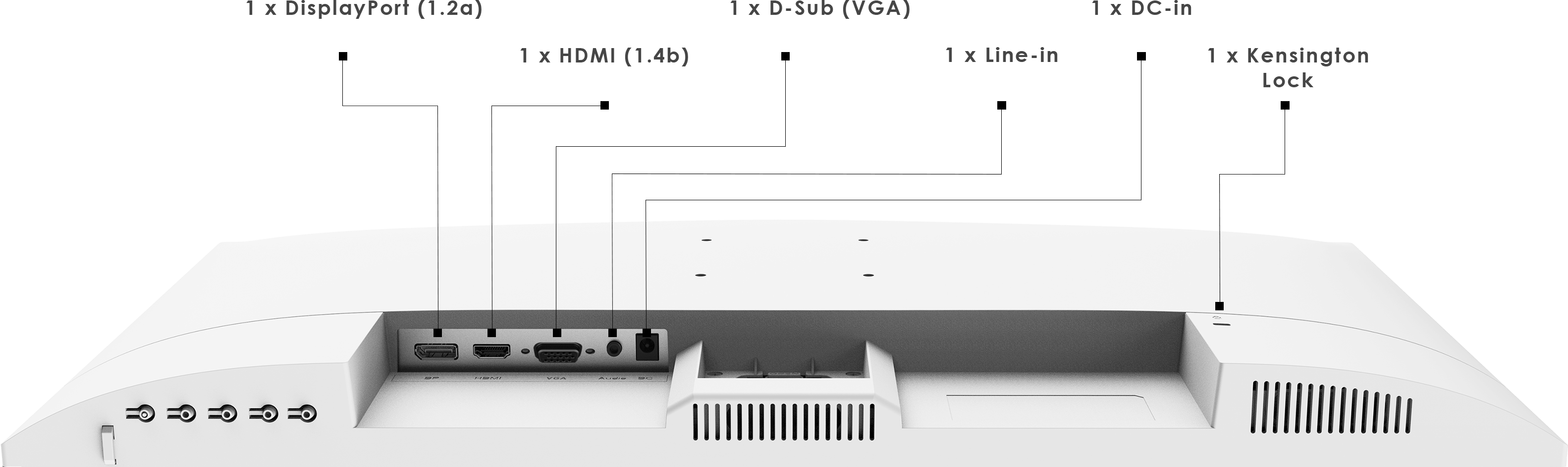MSI PRO MP273AW Back IO