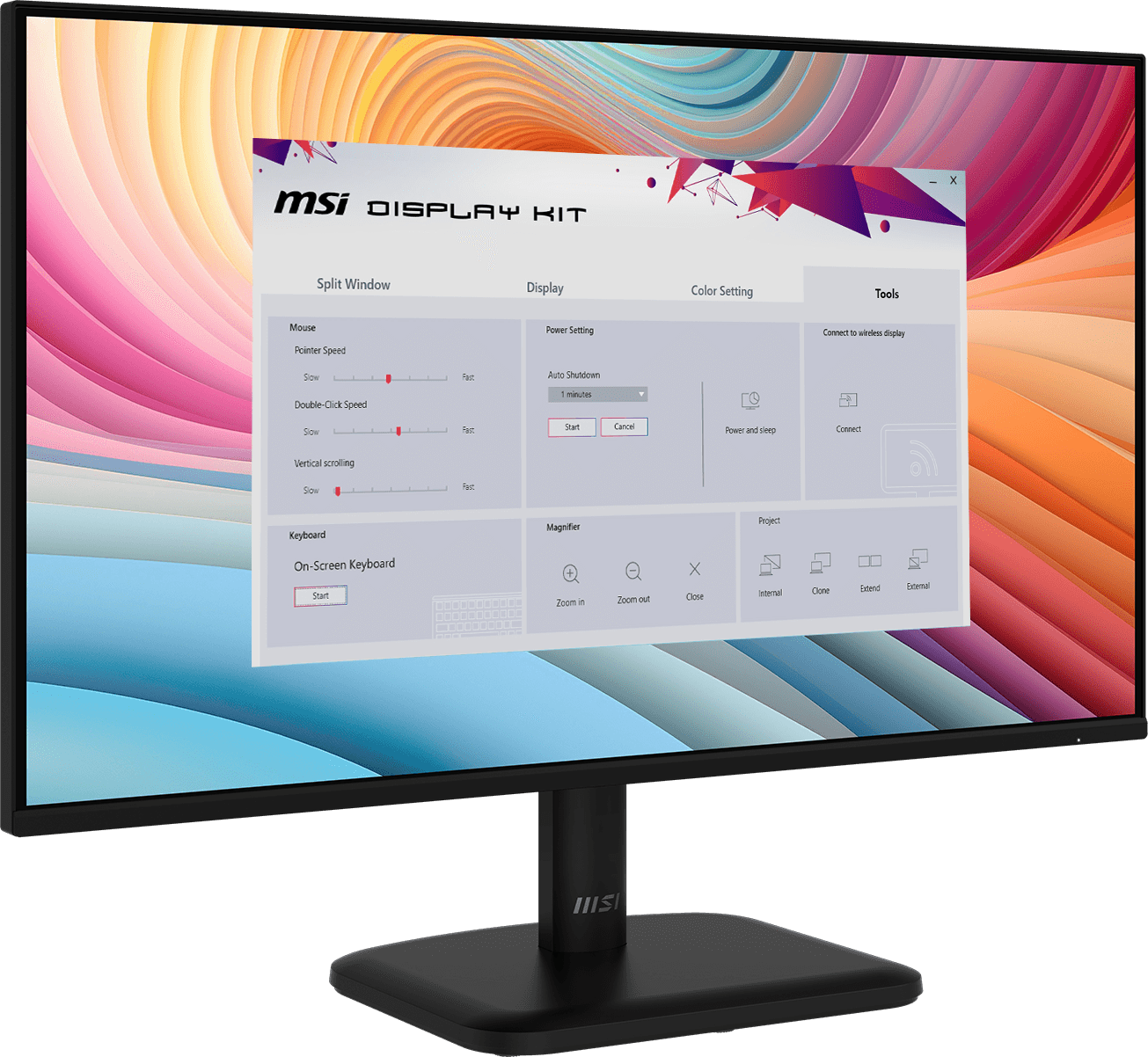 MSI PRO MP251L E2 Display Kit App