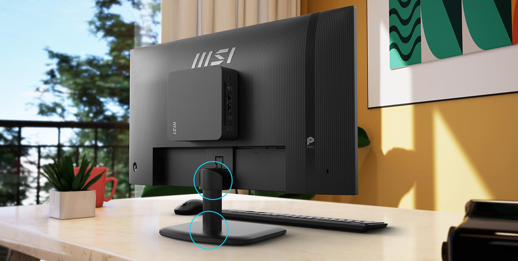MSI Pro MP251L E2 Cable Clip & Tool-Less Design