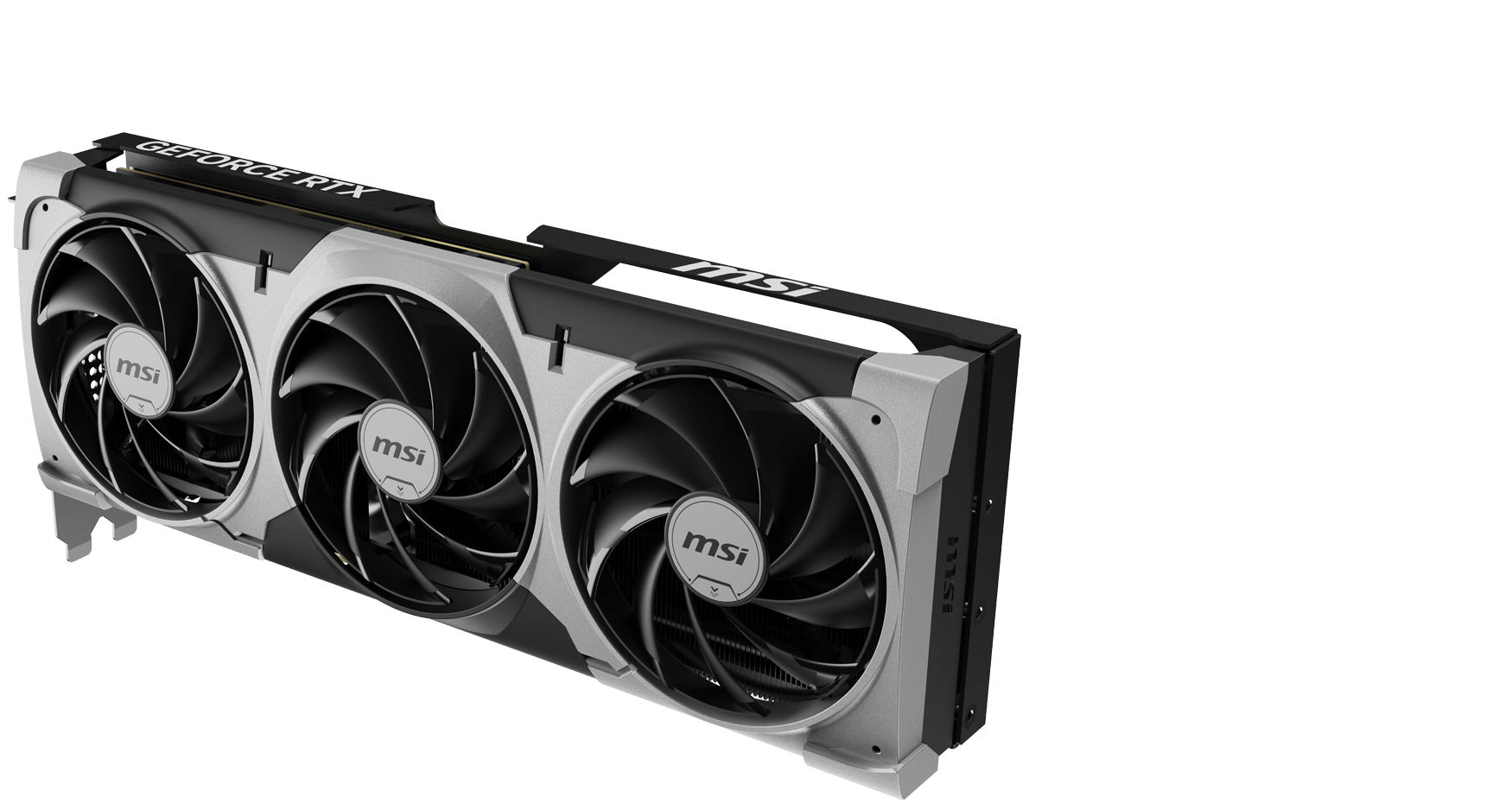 MSI Ventus 3X graphics card front view design
