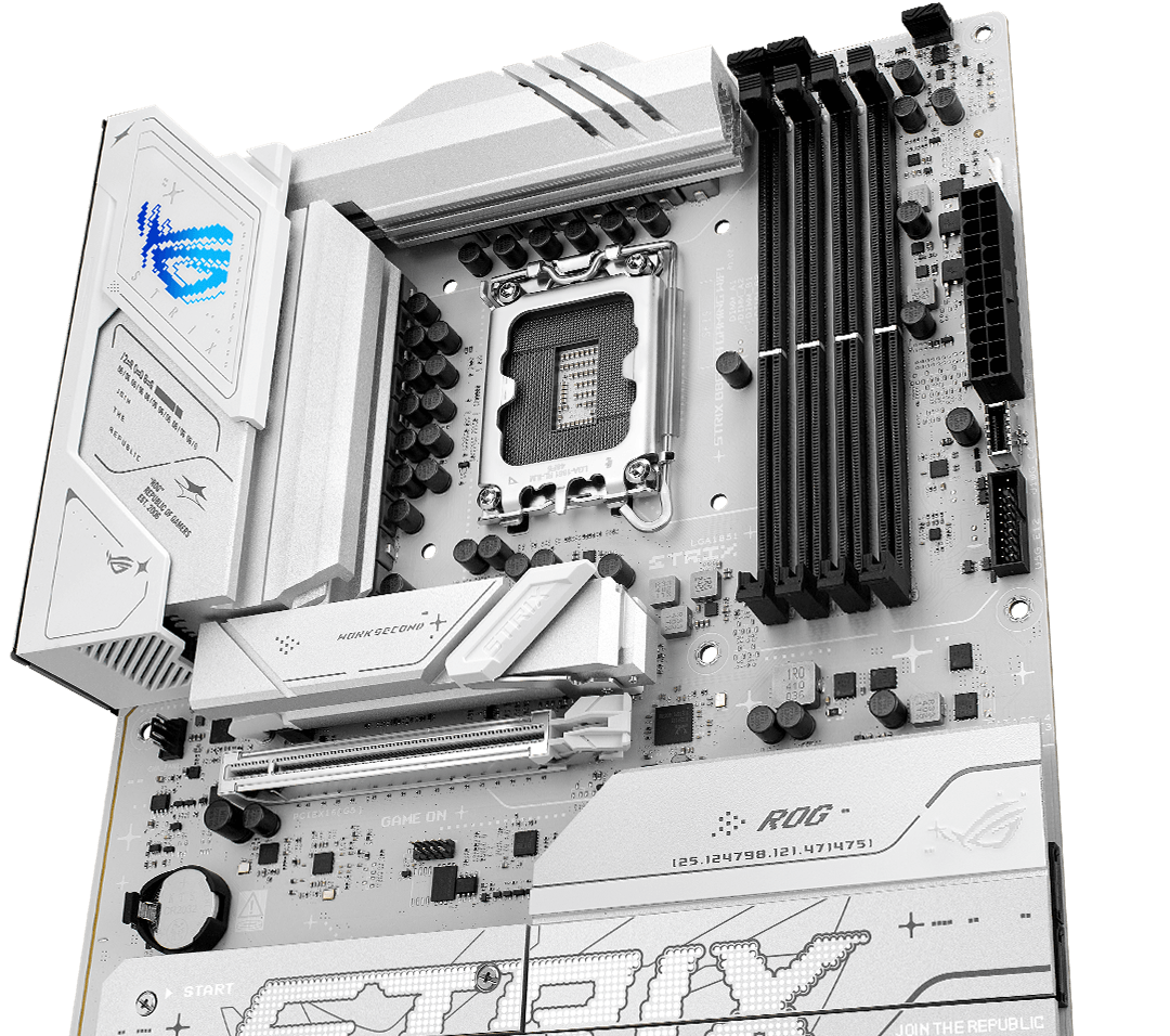 The ROG Strix B860-A features 16+2+2 power stages rated for 110 amps.