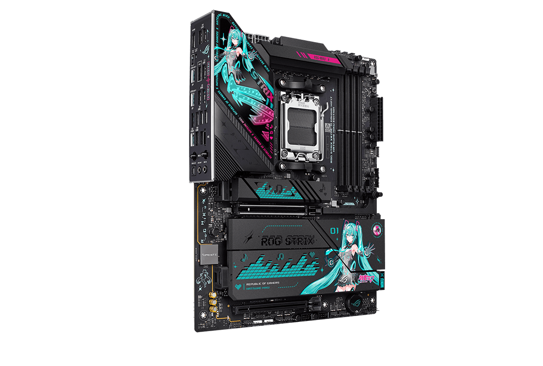 Performance specs of the ROG Strix X870E-H Gaming WiFi7 Hatsune Miku Edition