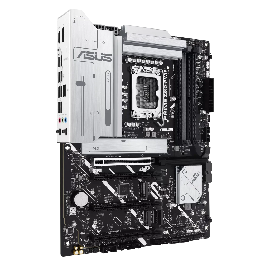 ASUS PRIME Z890-P WIFI Motherboard, WiFi 7, Thunderbolt™ 4, PCIe 5.0 s​​​​lots, Pre-mounted I/O shield, Aura Sync