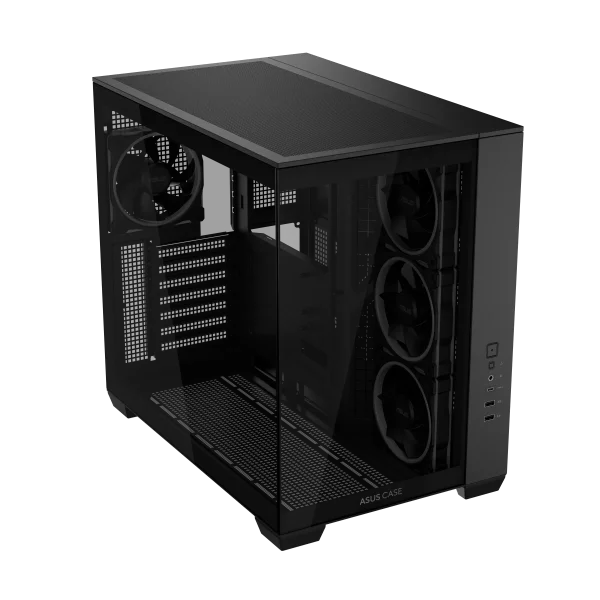 ASUS A32 PLUS ATX  ARGB Gaming PC, 360mm radiators and 420mm graphics cards compatibility, four pre-installed ARGB fans, Black - Image 4