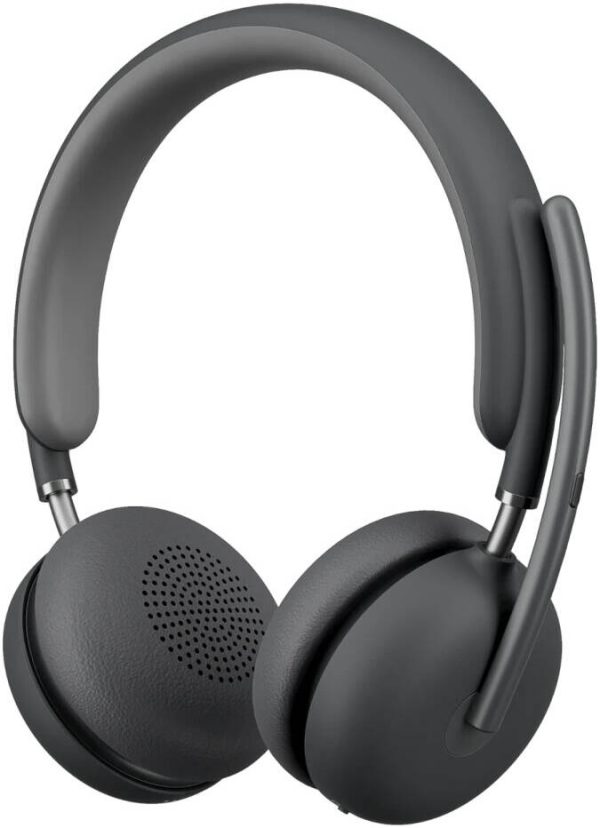 Logitech Zone Wireless 2 Headset, UC Version, AI-powered headset for two-way noise-free calls, Graphite - 981-001311 - Image 3