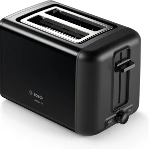 Bosch DesignLine Stainless Steel Compact Toaster, Two Slice, Black