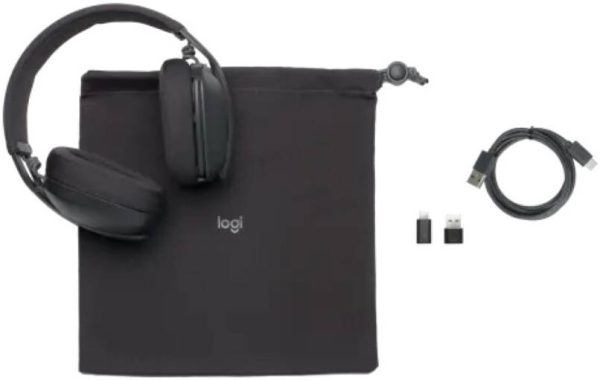 Logitech ZONE VIBE WIRELESS Headphone, Teams Version, Noise-Canceling Mic, Bluetooth 5.2, Up to 20 Hour Battery Life, Graphite, 981-001157 - Image 6