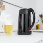 Bosch DesignLine Stainless Steel Cordless Kettle, 1.7 Litres, 3000W - Black - Image 4