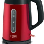 Bosch DesignLine Cordless Electric Kettle, 1.7L Usable volume, 3000W, Red