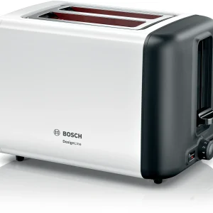 Bosch DesignLine Stainless Steel Compact Toaster, Two Slice, White