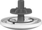 Logitech Rally Mic Pod Mount, Anchors Rally Mic Pod to a table or ceiling, with cable management for a clean installation, White, 952-000020 - Image 2