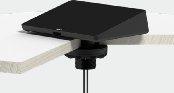 Logitech Tap Table Mount, Swiveling table mount with cable management for Logitech Tap and Tap IP meeting room controllers, Black, 939-001811 - Image 3
