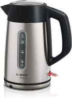 Bosch DesignLine Cordless Electric Kettle, 1.7L Usable volume, 3000W, Stainless steel