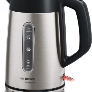 Bosch DesignLine Cordless Electric Kettle, 1.7L Usable volume, 3000W, Stainless steel