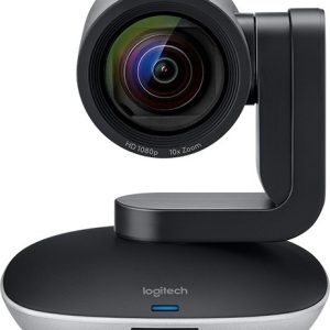 Logitech PTZ Pro 2 Video Conferencing Camera, HD 1080p video camera with enhanced pan/tilt and zoom, Black 960-001186