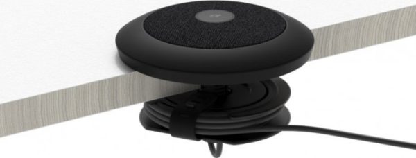Logitech Rally Mic Pod Mount, Anchors Rally Mic Pod to a table or ceiling, with cable management for a clean installation, Black, 952-000002 - Image 3