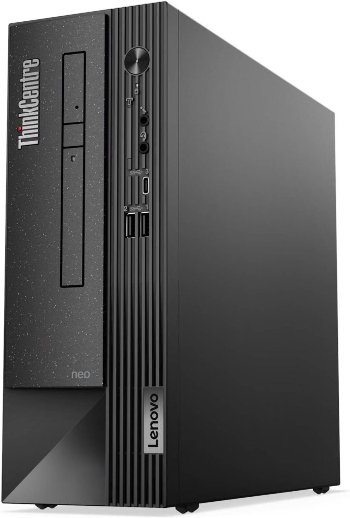 Lenovo ThinkCentre neo 50s Gen 4 SFF Desktop, Intel Core i3-13100, 4GB RAM, 256GB SSD, Intel UHD Graphics 730, DOS, Black