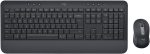 Logitech Signature MK650 Keyboard and Mouse Combo, 118 Total Keys, Bluetooth 5.0, USB, Graphite, 920-011003