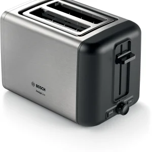 Bosch DesignLine Stainless Steel Compact Toaster, Two Slice, Silver
