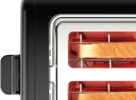 Bosch DesignLine Stainless Steel Compact Toaster, Two Slice, Black - Image 4