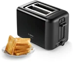 Bosch DesignLine Stainless Steel Compact Toaster, Two Slice, Black - Image 3