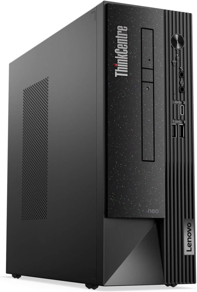 Lenovo ThinkCentre neo 50s Gen 4 SFF Desktop, Intel Core i3-13100, 4GB RAM, 256GB SSD, Intel UHD Graphics 730, DOS, Black