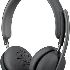 Logitech Zone Wireless 2 Headphone, Team Version with Receiver, AI-powered headset for two-way noise-free calls, Graphite, 981-001152