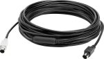 Logitech GROUP 10M EXTENDED CABLE, Ideal for large conference rooms, Black, 939-001487